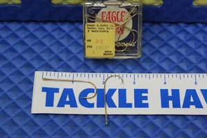 Eagle Claw Fish Hooks Size 3/0 Style 202RP Gold Finish 8 Count - Picture 1 of 1