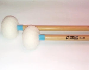 SCH 60 Sonor Wool Felt Headed Mallets/Beaters - For Tympani And Orff Instruments - Picture 1 of 1