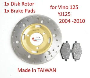 Front Brake Disk Rotor + Brake pads for Yamaha  VINO 125  YJ125 scooter US - Picture 1 of 3