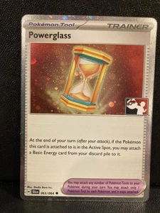 Pokemon 2025 ¡Juego estampado! Paquete de premios serie 7 Holo Powerglass #63 casi nuevo - Imagen 1 de 2