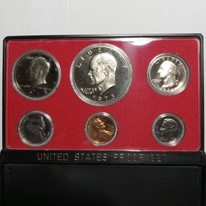 1973-S US Mint Proof Set in OGP 40% Silver Dollar - Picture 1 of 5
