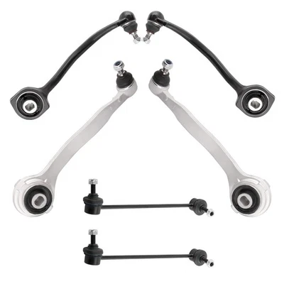 Brazos de control delanteros inferiores traseros con rótulas para Mercedes Benz CLK350 6 piezas Foto 1 de 4