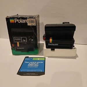 Vintage Polariod OneStep 600 Land Camera Rainbow Edition in Box UNTESTED  - Picture 1 of 10