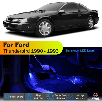 12 x For 1990 - 1993 Ford Thunderbird Interior LED Lights Bulb Package Kit Blue - Image 1 of 4