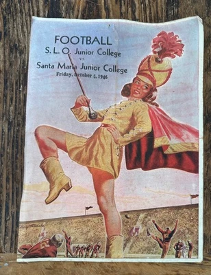 1946 San Luis Obispo Junior College Football Program SLO vs Santa Maria 10/4/46 - Image 1 of 4