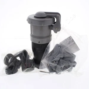 Hubbell Connettore di servizio invertito perno e manicotto impermeabile 30A 600V HBL330CS2WR - Foto 1 di 8