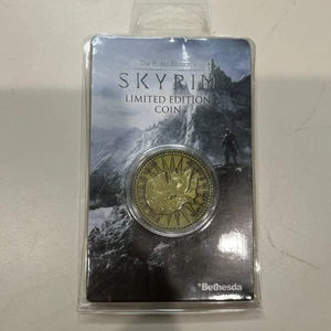 The Elder Scrolls Online Skyrim Gold Septim Münze + Etui Figur Nummeriert Offiziell - Bild 1 von 7