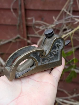 Vintage L.S.D.A Brass Bullnose Plane Carpentry Plane Planer - Image 1 of 4