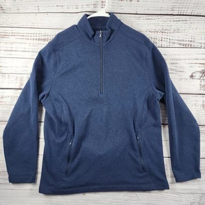 Southern Tide Sweater Fleece 1/4 Zip Pullover Blue Logo Men's Large Classic Fit - Picture 1 of 8
