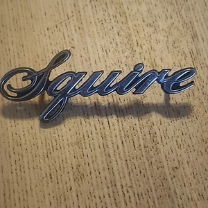 1972 1973 1974 Ford Squire Fender Emblem Station Wagon Body Molding Trim Badge - Picture 1 of 3
