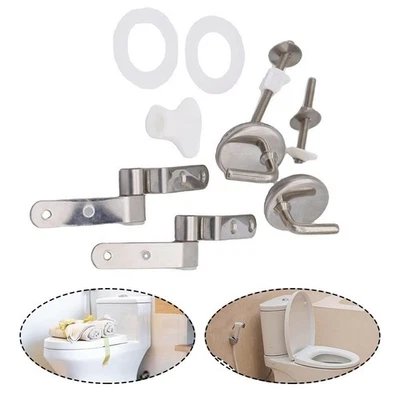 Kit Fissaggio Cerniera WC Acciaio Inox Affidabile Design Stabile e Senza Cucitur - Immagine 1 di 4