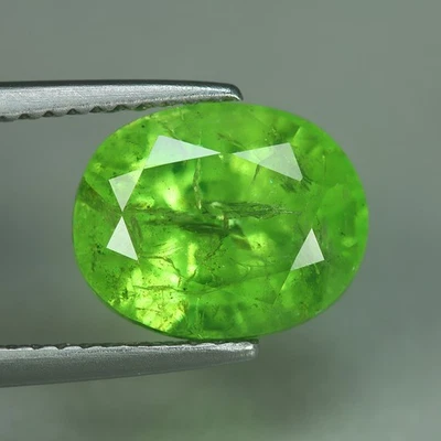 5,09 quilates_piedras preciosas sueltas_granate verde tsavorita 100 % natural sin calefacción Foto 1 de 3