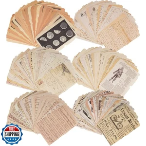 150 Sheets of Scrapbook Paper, Vintage Journaling Supplies Craft Kits for Bul - Picture 1 of 5