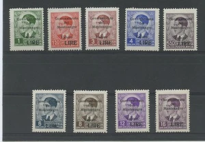 OCCUPAZIONI MONTENEGRO 1942 SOVR. 9V. N.40/8 **  CERT. - Picture 1 of 1