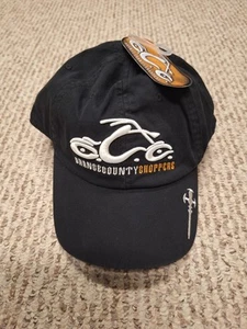 Vintage Orange County Choppers Hat Cap Strap Adjustable Y2k Biker Grunge NEW - Picture 1 of 3
