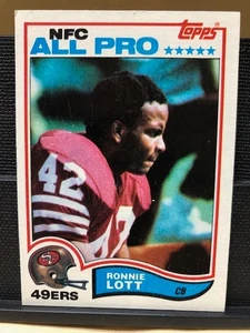 1982 Topps Football Card #486 Ronnie Lott All Pro (RC) EX Plus-Sharp Corners - Picture 1 of 12