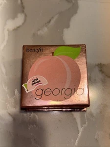 Benefit Cosmetics GEORGIA Blush - Full Size - Box O’ Powder Shimmering Peach - Picture 1 of 5