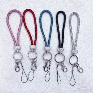 Bling Bling Rhinestone Phone Lanyard Anti-lost Wrist Rope Phone Accessories - Photo 1 sur 8
