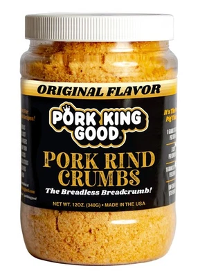 Migas de pan de corteza de cerdo buenas Pork King 12 OZ - Paleo ceto sin gluten Foto 1 de 4