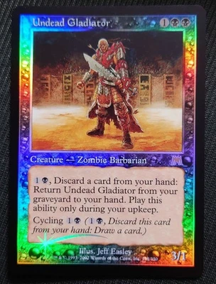 MTG Rare First Edition Undead Gladiator FOIL English NM search - Image 1 of 4