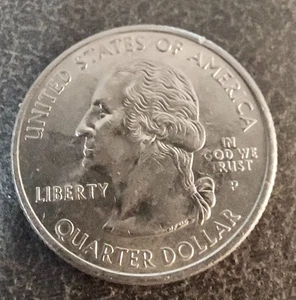 2005 P Kansas State Quarter error, grease filled die, “In God We Rust” - Picture 1 of 3