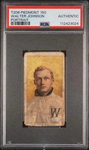 1909-11 T206 PIEDMONT 150 WALTER JOHNSON PORTRAIT PSA AUTHENTIC - Picture 1 of 2