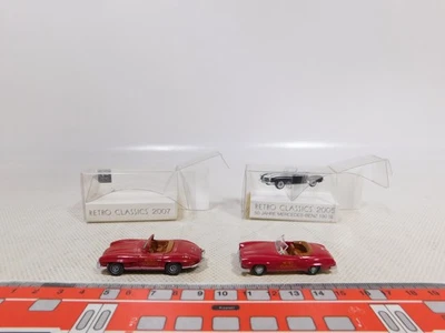 Wiking 1:87 H0 2X Retro Classics 2005 MB 190 SL 2007 300 SL Mint+Box #EG818-0,5 - Immagine 1 di 4