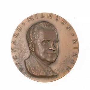 Medalla de bronce de inauguración Richard Nixon - Imagen 1 de 5