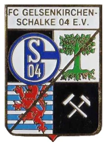 Pin (insignia) fútbol Schalke Alemania + ciudad heráldica - Imagen 1 de 2