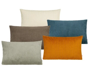 Kissenhülle ca. 30x50 cm Block Cord-Samt beties "HYggelig No.2" Kissenbezug