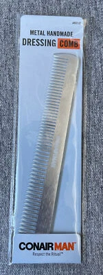 Conair Man Metal Handmade Dressing Comb || Silver || #93131 - Image 1 of 4