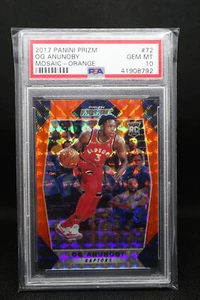 2017 NBA Panini Prizm Og Anunoby #72 ORANGE Mosaic Rookie RC PSA 10 RARE INVEST - Picture 1 of 2