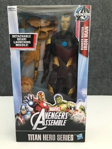 Marvel Avengers Assemble Titan Hero Series Bunker Buster Iron Man 12" Figur NEU - Bild 1 von 7