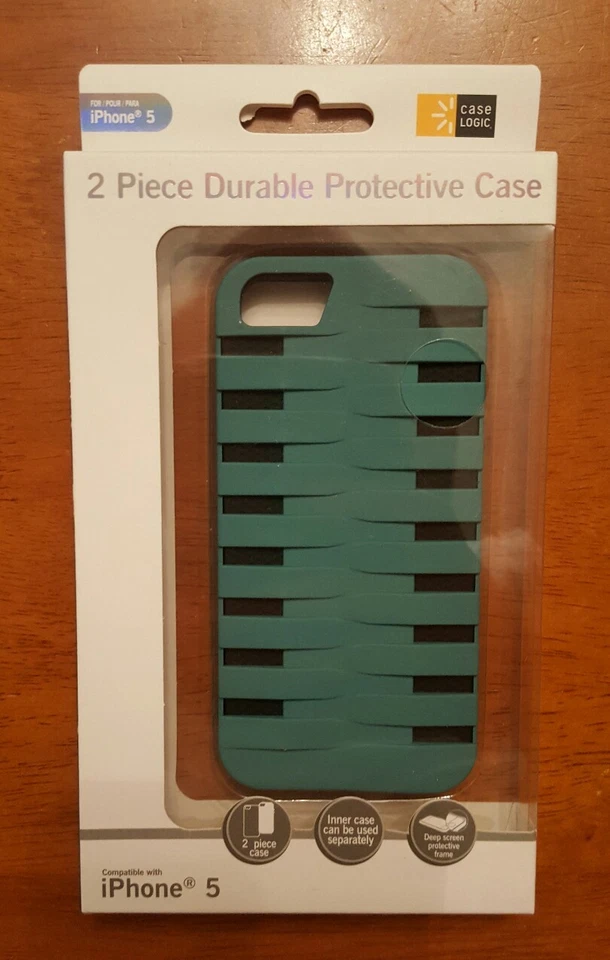 Case Logic 2 Piece Durable Protective Case for the iPhone 5 - Teal Green - Image 1 of 1