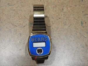 Vintage 1980s Men's CHICAGO BEARS Digital LCD Watch, NFL Football - Picture 1 of 10