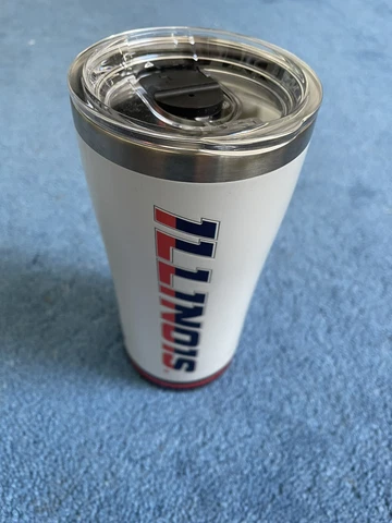 NEW University Of Illinois Tervis Stainless Steel Tumbler 20 Oz Cover