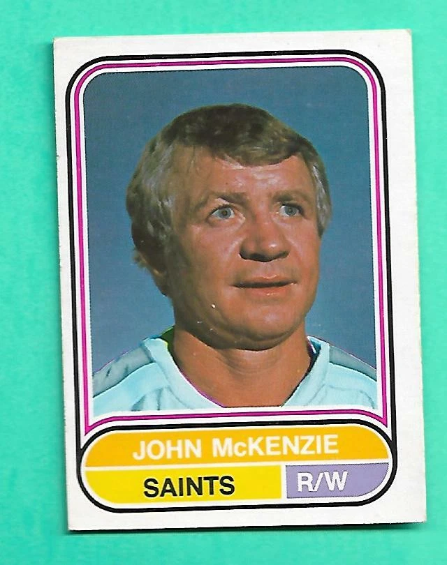 (1) JOHN MCKENZIE 1975-76 O-PEE-CHEE WHA # 77 SAINTS NM CARD (V4320)