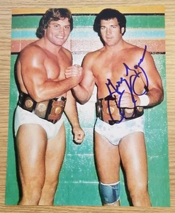 AWA All Star Wrestling Greg Gagne Signed 8x10 Photo High Flyers Autograph - WWE - Picture 1 of 1