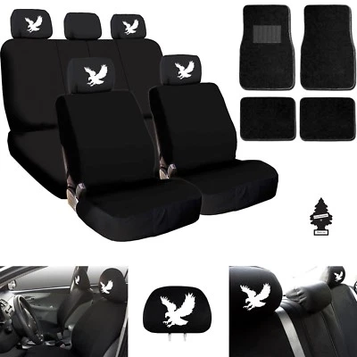 For Nissan New Eagle Car Truck SUV Seat Covers Headrest Floor Mats Full Set  - Image 1 of 4