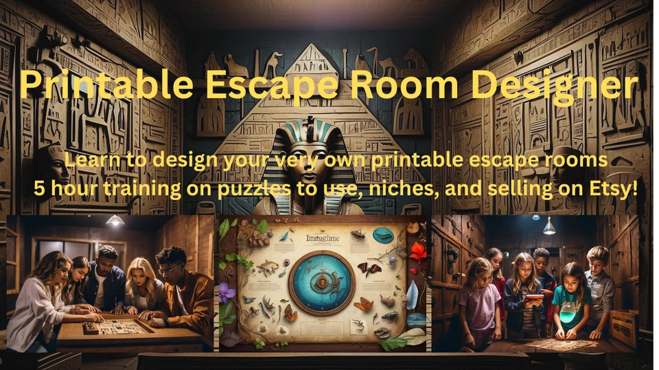 Printable Escape Room Designer, create your own escape rooms for fun or for sale - Image 1 of 1