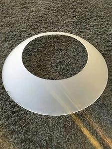 Paralume paralume in vetro lampada proiettore da soffitto bianco circa 20 cm guscio di inondazione - Foto 1 di 2