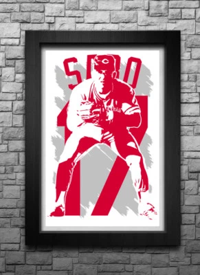CHRIS SABO art print/poster CINCINNATI REDS FREE S&H! JERSEY  B2G2 - Image 1 of 4