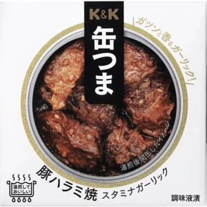 Japanese Canned Food Pork Skirt KANTSUMA Garlic Instant Preserved Snack 50g - Picture 1 of 20