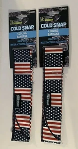 Cordova Cold Snap Cooling Neck Bandana NEW American Flag Design (Lot of 2) - Picture 1 of 6