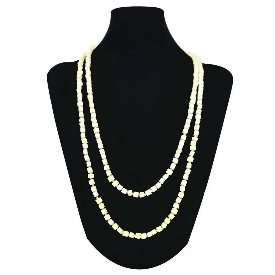 Eine trendige Kette Holz in vielen Farben Natur Perlen Holzperlen rot blau grün  - Bild 1 von 1