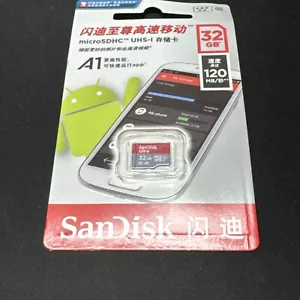 SanDisk 32GB MicroSD Card - 120MB/s FREE SHIPPING FAST FROM USA - Picture 1 of 1