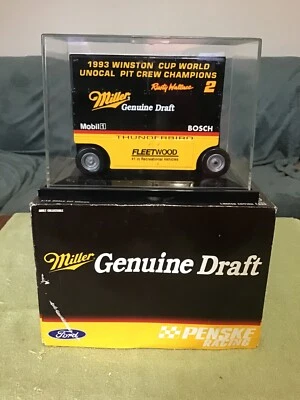 1995 Action RUSTY WALLACE #2 Miller Genuine Pit Wagon 1/16 Scale Diecast New - Image 1 of 4