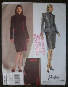 VOGUE Vintage 2006 Paris Original Pattern 2938 Claude Montana Jacket Skirt 14-18 - Picture 1 of 2