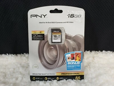 PNY Professional 16GB Ultimate High Speed Memory Card P-SDHC16G10-EF - Image 1 of 2