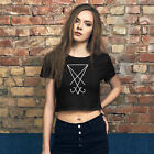 White Sigil Of Lucifer (Seal Of Satan) The Grimoire Of Truth Women?S Crop Tee